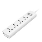 HUNTKEY -SZM401- WHITE- POWER -STRIP- 2- PIN -PLUG