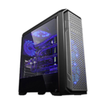 GOLDEN FIELD G7B DESKTOP COMPUTER CASE WITH 1XUSB3.0+1XUSB2.0, FRONT/REAR WITH 1X 15LED BLUE FAN FULL-WINDOW LEFT SIDE PANEL, REAR WITH ONE LED FAN AND 450W POWER SUPPLY sayesbuy