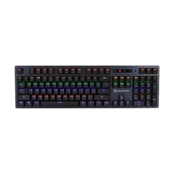A4 Tech Bloody B760 Gray USB Full Light Strike Neon Backlit Gaming Keyboard-Sayesbuy