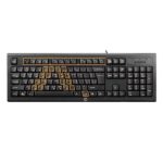 A4TECH KRS-85 Laser Engraving USB Keyboard With Bangla-Sayesbuy