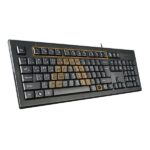 A4TECH KRS-85 Laser Engraving USB Keyboard With Bangla - Image 2