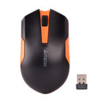 A4 TECH G3-200 BLACK ORANGE WIRELESS OPTICAL MOUSE