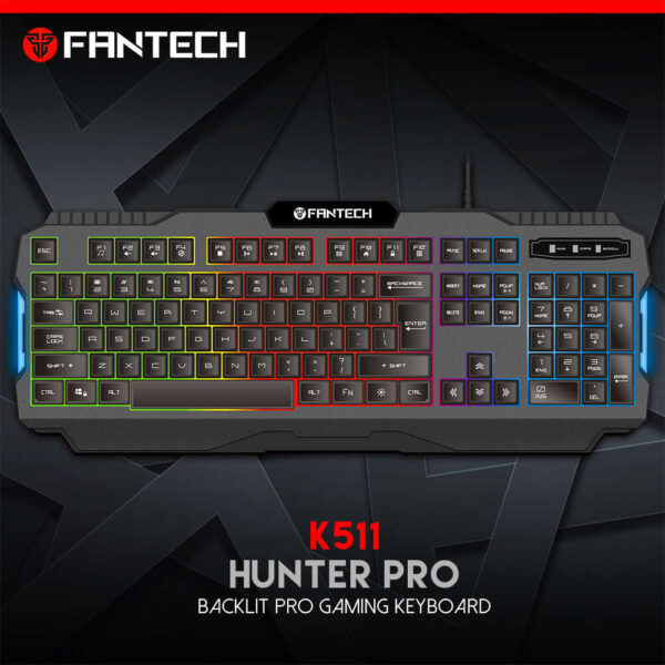 FANTECH K511 Hunter Pro Backlit Pro Gaming Keyboard Techsquare
