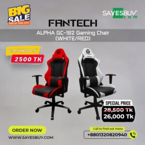Fantech Alpha GC-182 Gaming Chair (White,red)