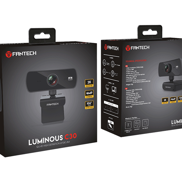 Fantech Luminous C30 USB 2K Quad HD 4MP Webcam techsquare