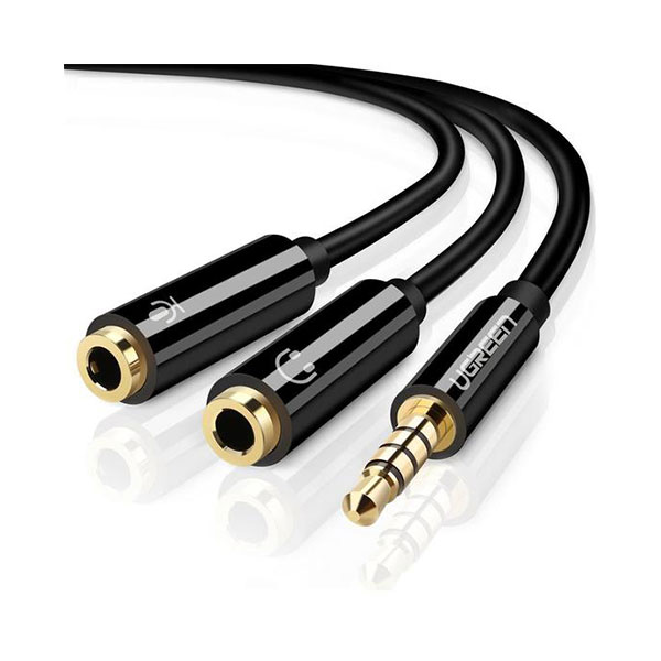 UGREEN-30620-3.5mm-Male-To-Dual-3.5mm-Female-Headset-Splitter UGREEN 30620 3.5mm Male To Dual 3.5mm Female Headset Splitter - Image 1