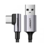 UGREEN 50942 Angled USB-C Male To USB2.0 A Male 3A Data Cable (90°Angle)