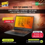 Asus TUF Gaming F15 FX506LH Core i5 GTX 1650 4GB Graphics 15.6" FHD Gaming Laptop