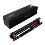 K&F Concept SA254T2 KF09.090 Aluminum Professional Tripod with Monopod and Center Axle Transverse – Black