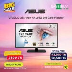 ASUS VP32UQ 31.5-inch 4K UHD Eye Care Monitor