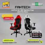 Fantech Alpha GC-182 Gaming Chair (White,red)