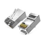 Vention IDFR0-50 Cat.6A FTP RJ45 Modular Plug Transparent 50 Pack