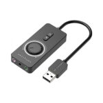 VENTION CDRBD USB 2.0 External Stereo Sound Adapter with Volume Control 0.5M Black ABS Type