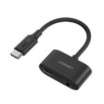 UGREEN 70606 Type C Male To 3.5mm Audio+ Type C Female Adapter