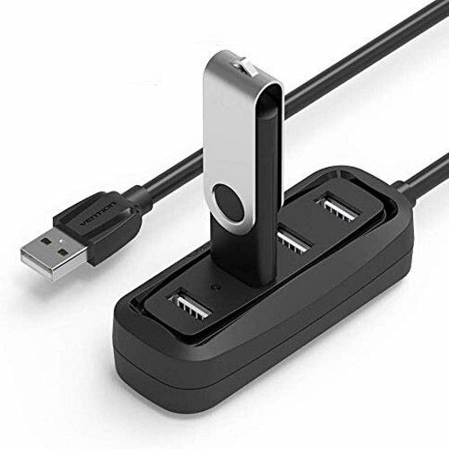 VENTION VAS-J43-B100 4 Ports USB2.0 HUB 1M Black