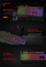 Havit KB852CM Wired Gaming Keyboard & Mouse Combo - Image 3